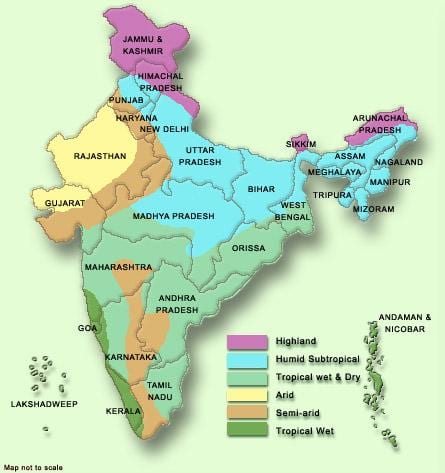 pogoda mapie Indii