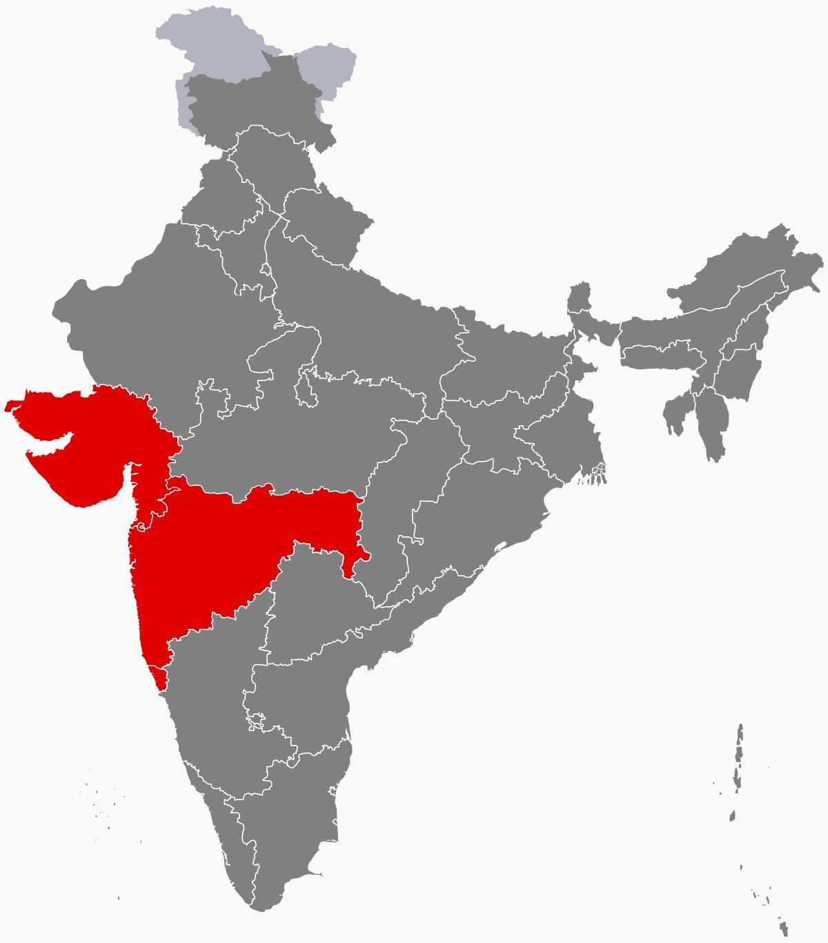 mapa Indii Zachodnich