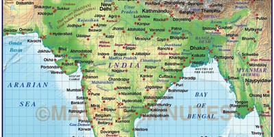 Wypukła karta Indiach