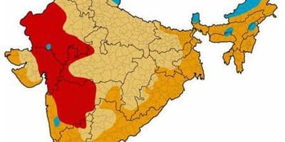 Klimatyczna mapa Indii