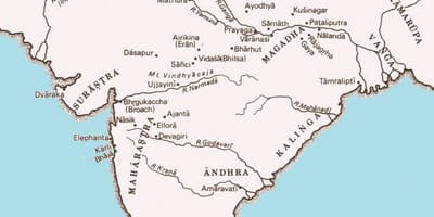 Starożytna mapa Indii