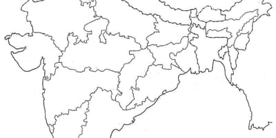 Mapa polityczna Indii formularz