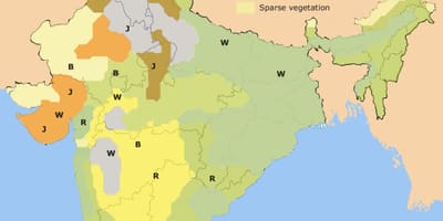 Mapa rolnictwa Indii