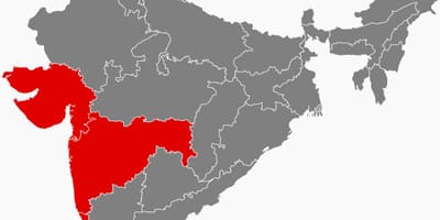 Mapa Indii Zachodnich
